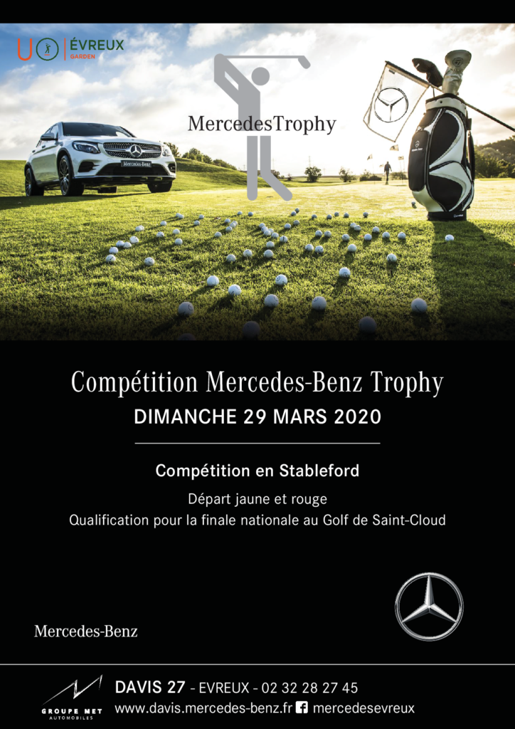 AFFICHE MERCEDES TROPHY Golf Municipal d Évreux